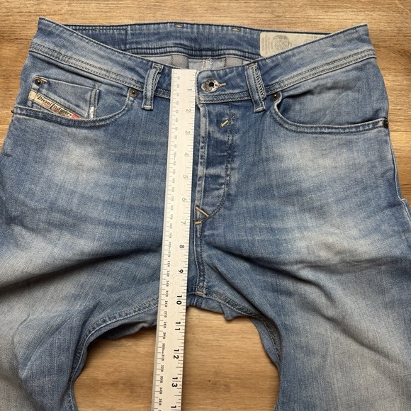 Diesel Jeans Men 28x32 Blue Waykee Straight Leg Stretch Denim Modern Pants R2H48 - Picture 10 of 13